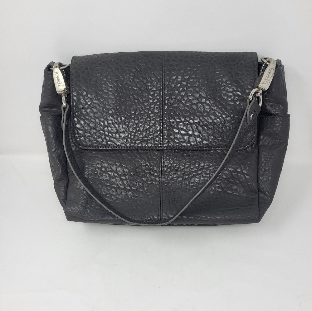 Jewell by Thirty One Gray Pebble Shoulder Bag Detachable Strap